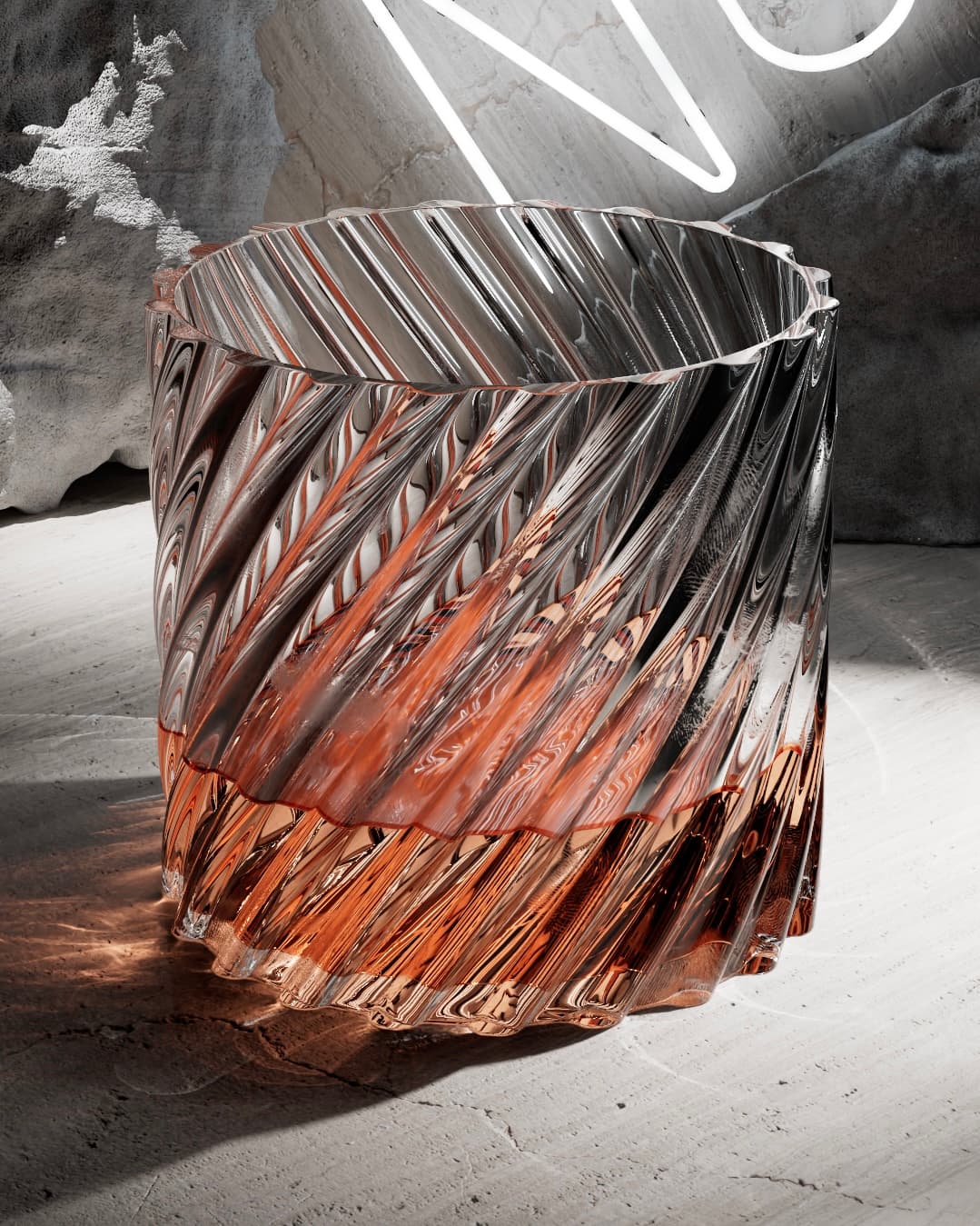 Whiskey glass in Cinema 4D - Image