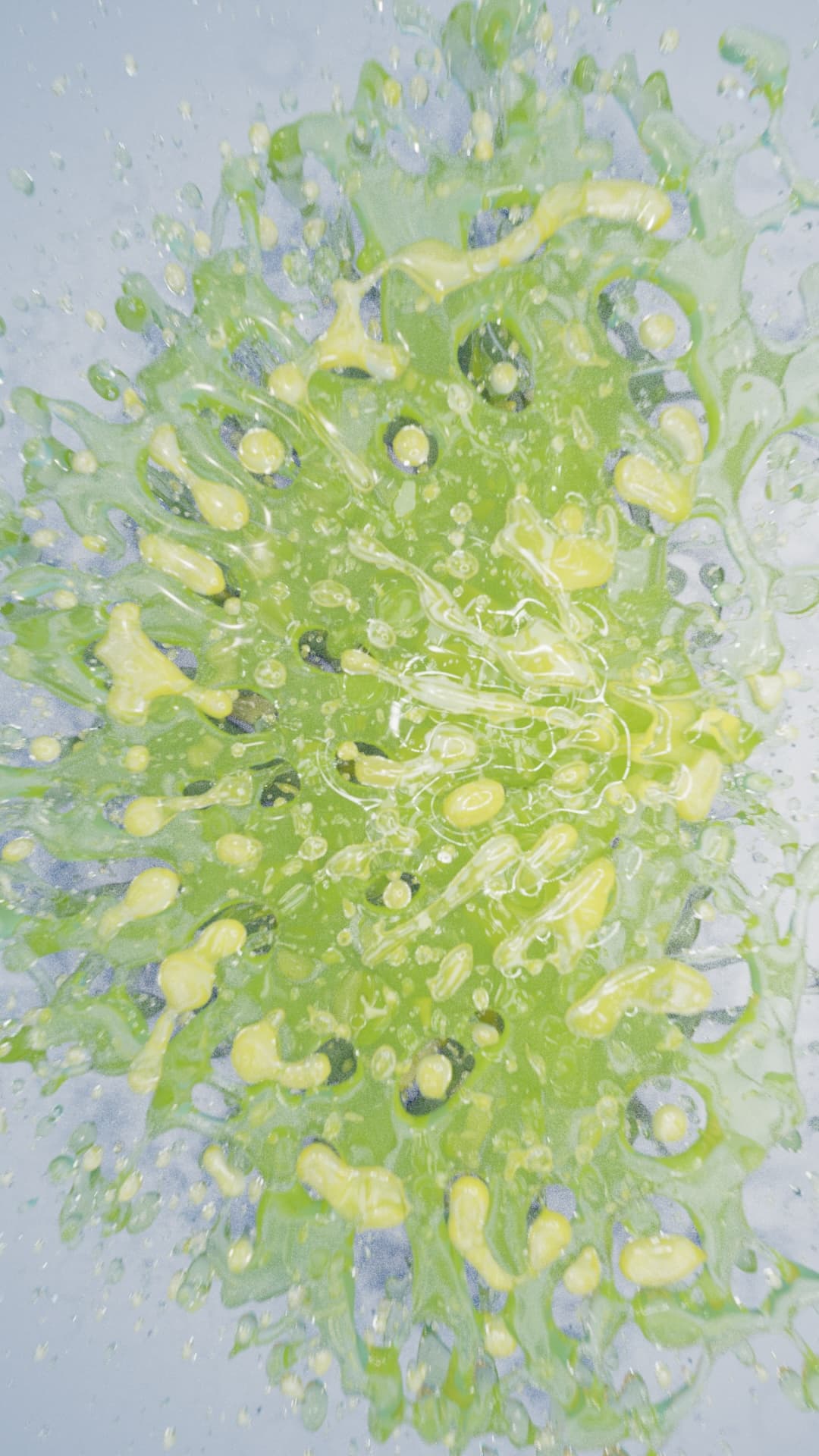 Paint splatter using native C4D particle fluids - Image