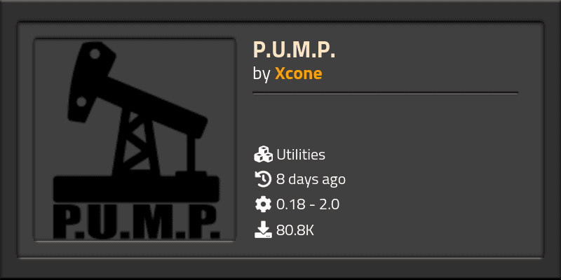 P.U.M.P. - Factorio Mods - Featured Image