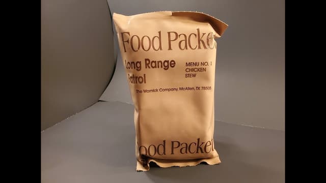 1998 US LRP Chicken Stew Food Packet Long Range Patrol Freeze Dried MRE Review Ration Taste Testing - Featured Image
