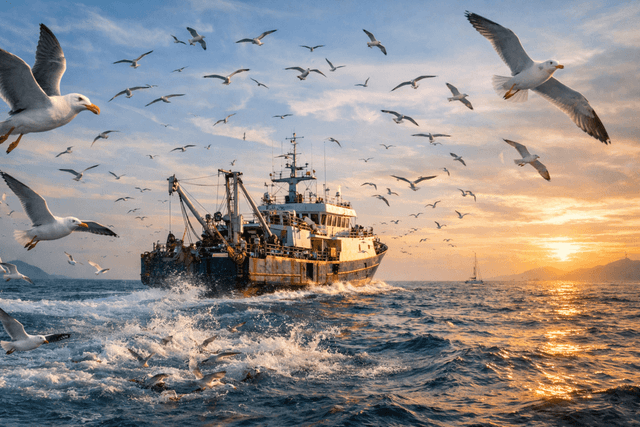 Why Do Seagulls Circle Ships or Boats? The Science, Survival, and Sea Myths Explained - Sassy Feeds - Featured Image
