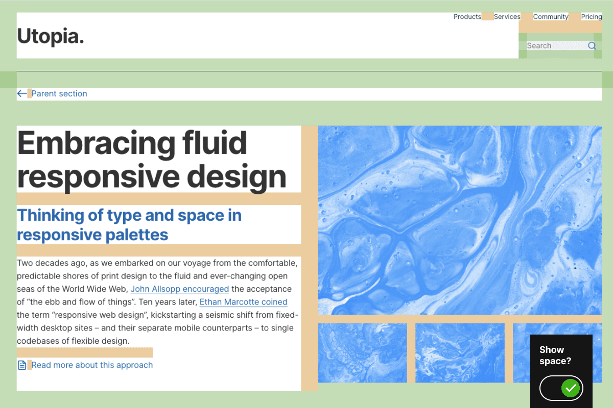 Fluid type and space demonstration | Kickstarter | Utopia - Featured Image
