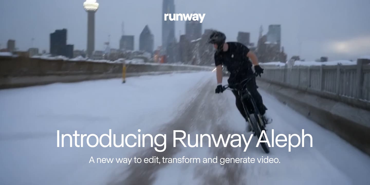 Introducing Runway Aleph, “a new way to edit, transform and generate video” - Featured Image