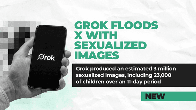 Grok floods X with sexualized images of women and children — Center for Countering Digital Hate - Featured Image