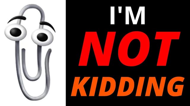 Change your profile picture to clippy. I'm serious - Featured Image